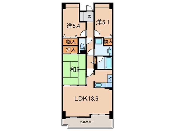 シャルマンコーポ神戸（207）の物件間取画像